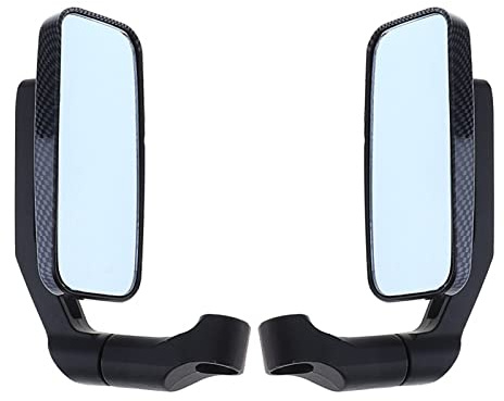 Espejos Motocicletas 1 Par De Aleación De Aluminio Espejo Retrovisor Para Motocicleta Manillar Scooter Espejo Para 8mm 10mm Espejo Retrovisor Manillar Base Final Retrovisores Laterales
