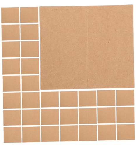 BESPORTBLE 100 Tarjetas de Lugar para Mesa de Boda Marrón Kraft Plegables de Cartulina, Tarjetas de Asiento Imprimibles para Banquetes, Fiesta y Recepción, Ideales para Eventos y Cenas