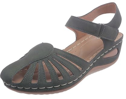 Women'S Sandals & Slides-Summer Solid Hook Loop Casual Open Toe Comfortable Beach Shoes Sandals