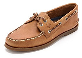 Sperry Men's Authentic Original 2-Eye Boat Shoe, Sahara, 9.5 M US
