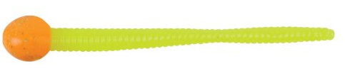 Berkley MMT3-OSC Power Bait Micro Floating Mäuseschwanzköder, Orange Silber/Chartreuse, 7,6 cm