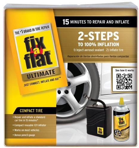 Fix-A-Flat S50077 2-stufiges Reparaturset, Dichtmittel Plus Inflator