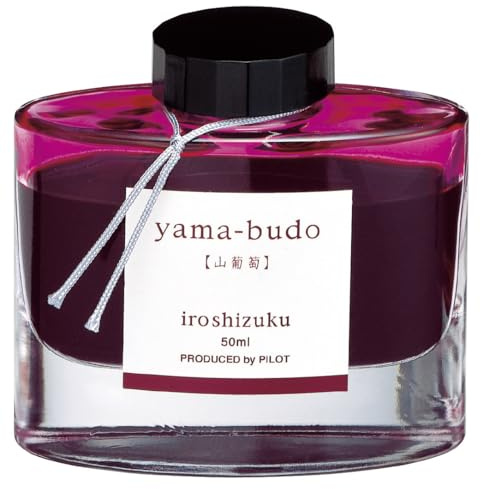 Pilot INK-50-YB Iroshizuku Fountain Pen Ink - 50 ml Bottle - Yama Budo Wild Grapes (Bordeaux) (japan import)
