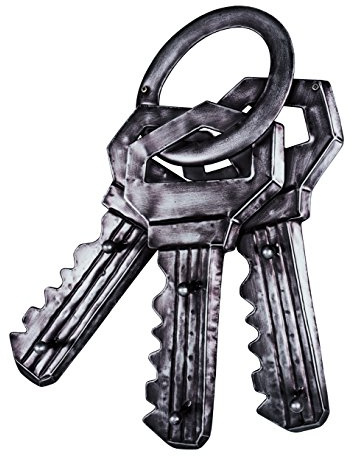 HAKU Wandgarderobe Vintage, Metall - Maße: B 38 x H 50 x T 6 cm, Style: Industrial