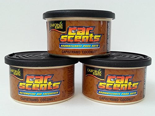 Car Scents California Sents Capistrano Cocconut Lufterfrischer 3er Sparpack - Set