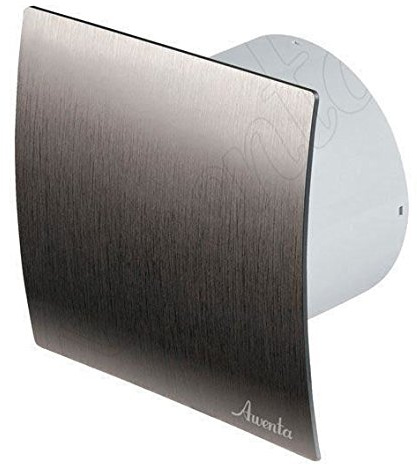 Awenta Ventilador extractor de pared para baño, cocina, inodoro, con temporizador y sensor de humedad, 150 mm, color plateado