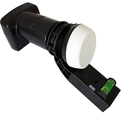 Quad 4 Port LNB With Spirit Level - MK4 Satellite Dish Signal Receiver - For Sky HD/Freesat Output - Hotbird, polsat, ZONE 2, England, Scotland, Wales