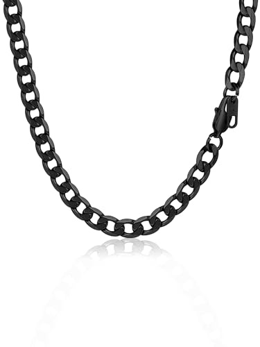 PROSTEEL herrhalsband, personlig pansarkedja, 5/6/9/13 mm bred, rostfritt stål/18 k förgyllda länkar, länk, män, hip-hop-kedja, längder mellan 46–76 cm, ingen ädelsten