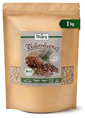 Biojoy Piñones de cedro BIO de Siberia, nueces de cedro sin cáscara, 1 kg | Alternativa a los piñones, sin sal, sin tostar