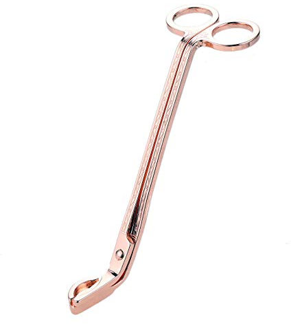 MUXSAM Stainless Steel Candle Wick Trimmer Scissor Cutter Snuffers Candle Cover Tool Rose Gold