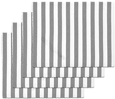 Das blaue Wunder Brillant Premium Putztuch Trockentuch 40 cm x 50 cm (Grau, 4) I Streifenfrei säubern I Küche Badezimmer Haushalt