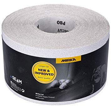 Mirka BASECUT Schleifpapier 115 mm x 50 m P80 Schleifrolle (2251100180N) Universal Schleifpapier