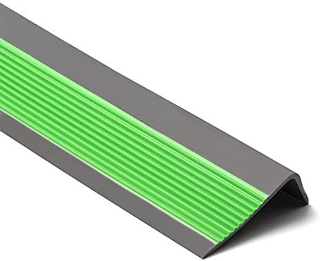 Treppenkantenprofil Safety,PVC Treppenkantenprofil Selbstklebend Winkelprofil Anti-Rutsch Treppenkante 50x25mm,Treppenstufen-Profil,Treppenwinkel-Profil,Kindergarten Stufenkanten-Profil,Rutschhemmend