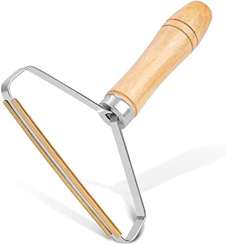 Portable Lint Remover - Carpet Scraper, Lint Cleaner, Pet Hair Remover, Clothes Fuzz Shaver, Reusable Double Sided Lint Remover Easy to Removing Lint Pet Hair Dust in Clothes and Furniture 1 Pack