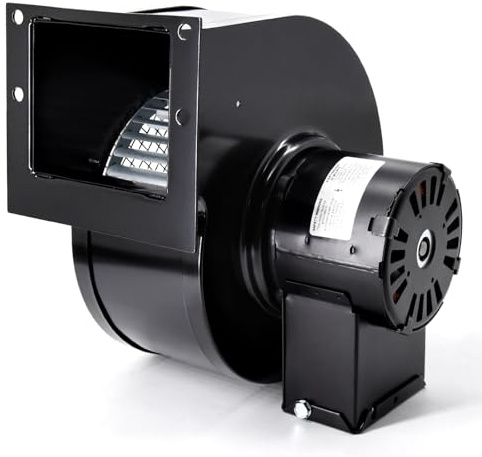 Criditpid 50755-D500 Centrifugal Blower Fan with Ball Bearing for US Stove, Mt. Vernon, Arrow Heating, Even Temp, Travis, Martin Industries, Regency Stove.