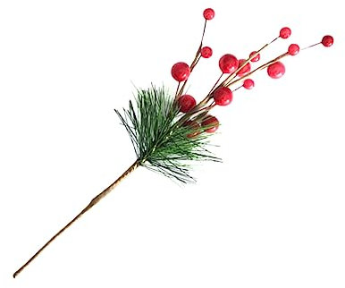 ifundom 6stücke Künstliche Beeren Weihnachtsdekoration Mit Kiefernnadeln Imitationsbeeren Für Blumenkörbe Und Geschenktüten