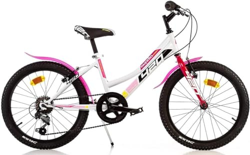 Tecnobike Shop Bici per Bambina Bicicletta Mountain Bike Dino Bikes Aurelia MTB 420 Taglia 20 Pollici Cambio 6v
