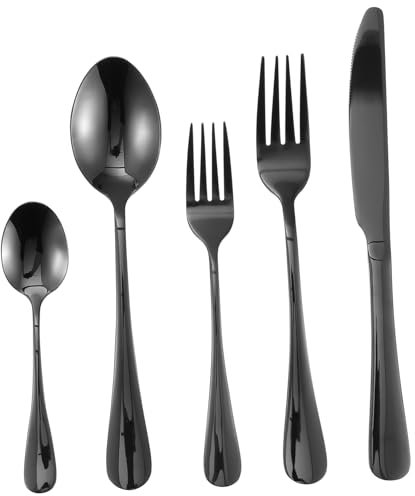 Cabilock 1 Juego De Cubiertos De Acero Inoxidable Tenedor Cuchara Utensilios Para Servir Mesa Dorada