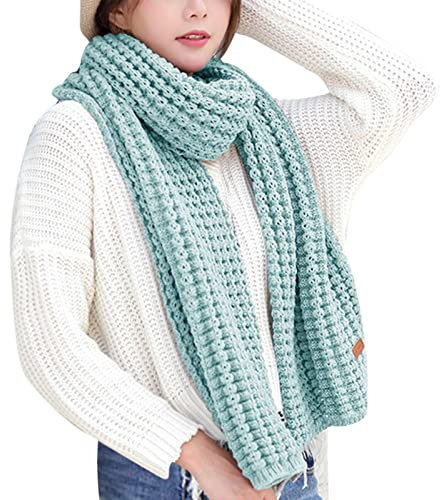 Herren Schal Kurz Wraps Elastizität Leichter Schal Warme Schals Damen Herren Lange Dicke Schals Strickpaare Schal Schal Schwarz Damen Winter Wolle Schal Herren Damen Mütze Schal Set (GN2, One Size)