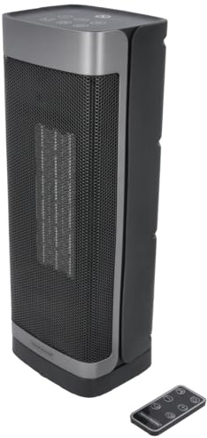 TOUGH MASTER Electric Heater 2000W Ceramic Room Heater for Bedrooms Quiet with 3 Modes, 12H Timer, Oscillation, Overheating & Tip-Over Protection, Energy-Saving-ECO-Mode, Remote Control