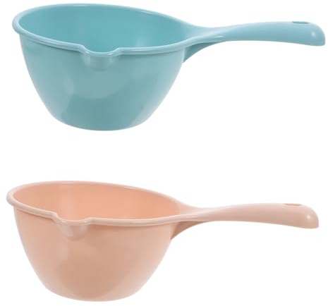 IMIKEYA Cucchiaio Di Acqua Di Plastica Multifunzionale 2 Pcs Mestolo Con Manico Mestolo Di Irrigazione Cucchiaio D'acqua Da Cucina Mestolo Di Acqua Di Plastica Mestolo Di Cucina