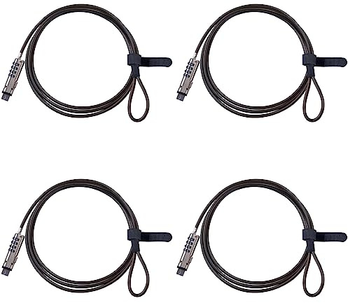 Rfeeuubft 4X 4 Digital Universal Lock USB Laptop Security Cable Lock for Computer