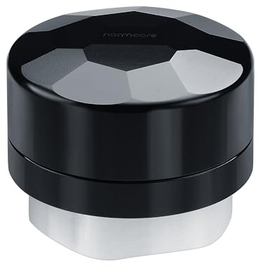 Normcore Distribuidor de café por gravedad de 51 mm, nivelador de espresso con parte superior de corte de cristal con base autonivelante, distribuidor de café adaptable a la gravedad con base de