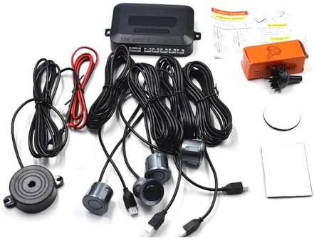 Sensore parcheggio PDC 4 Kit sensore di parcheggio per auto Cicalino 22mm Radar retromarcia backup Indicatore allarme sonoro sonda 12V per E39 per Focus