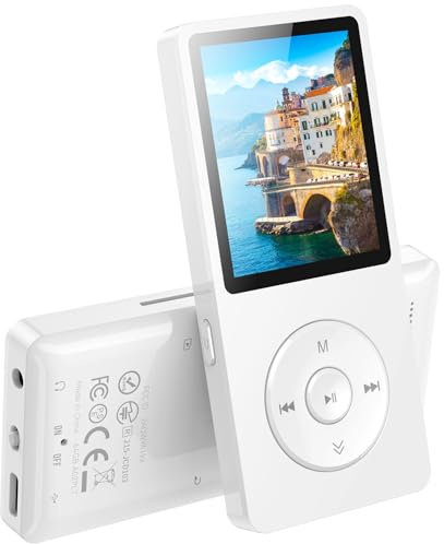 32Go Lecteur MP3 Bluetooth 5.3 AGPTEK Lecteur Musical sans Perte HiFi | 70H Ultra-Longue Autonomie Baladeur Portable avec Haut-Parleur Radio FM Enregistrement MP3 Sport pour Adulte（sans Casque）