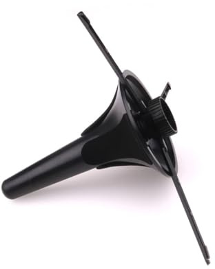 MAGICLULU Soporte Plegable para Trompeta con Base de Tres Patas de Metal Estable y Protector de Fieltro Negro Accesorio Portátil para Instrumento de Viento