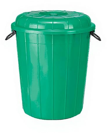 STL Plastic Bin, Storage Unit with Locking Lid, Heavy-Duty, Multi Purpose Plastic Bucket, Garden Bin, Food Grade Material, Large Waste Bin for Home, Kitchen, Garden & Office (50ltr)