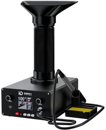 Laser Fume Extractor - 3 in 1 Smoke Purifier & Absorber with Soldering Iron Station, Hot Air Blower & Smoke Absorber Fan Tool for Soldering and Iron Welding Exhaust