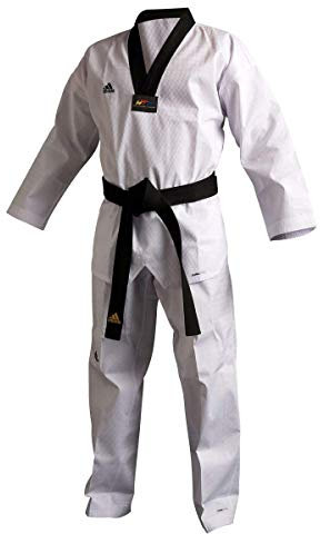 Adidas Dobok Adichamp III WTF Revers Schwarz Taekwondoanzug (220 cm)