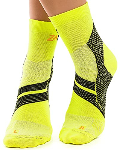ZaTech Plantarfasziitis Socken, Kompression Socken. Ferse, Knöchel und Fußgewölbe Unterstützung, Sport Kompressionsstrümpfe