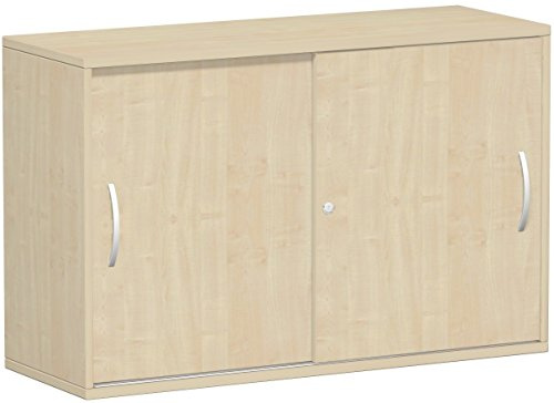 Gera Möbel Schranksystem Flex Schiebetürenschrank, Holzdekor, ahorn/ahorn, 120 x 42.5 x 79.8 cm