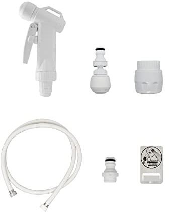 Siroflex 2013/2S Kit Doccia Bidet-idrogetto Wc Made In Italy | Doccetta Per Lavandino Con Raccordo Rapido | Doccetta Per Lavandino Cucina | Rompigetto Rubinetto Bagno Con Snodo Per Pulizia Wc