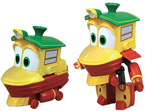 Rocco Giocattoli 21737234 Robot Trains Personaggi Trasformabili( Duck o Sally), Modelli assortiti, 1 Pezzo, 10 cm