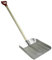 Aluschaufel mit Holzstiel Schneeschaufel Schippe Getriedeschaufel Fütterschaufel Aluminium Schaufel für Winter Stark Kunststoffgriff Robust Für Gartenarbeit