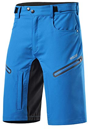 ARSUXEO Herren Fahrrad Kurze Hosen Lockere Passform Radhose mit Feuchtigkeitsableitendem Bund 2006
