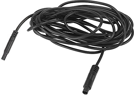 X AUTOHAUX Câble D'Extension 4 Broches 4M 1pc pour Caméra Recul Arrière | PVC, Noir, 4 Mètres, Diamètre Connecteur Mâle 6mm, Femelle 4.3mm, Tension 12V DC, Longueur 4m