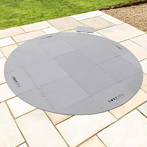 CosySpa Tapis de Sol Protecteur pour Spa - Protecteur de Sol en Mousse pour Spa - Tapis de Sol Rond pour Spas Gonflables ou Rigides - Accessoires pour Spa (6mm/10mm) (10mm)