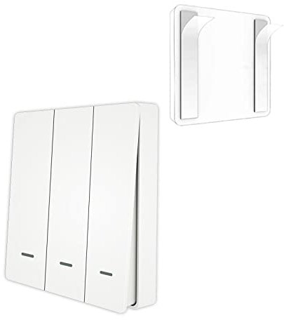 MOES ZigBee Wireless Scene Switch Push Button Controller, Tuya/MOES Zigbee Hub Required, Smart Life & Tuya Remote Control, 3 Gang