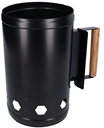 Tyenaza Holzkohle-Anzündkamin, schnelle Zündung, Gute Luftdurchlässigkeit, Gute Rostbeständigkeit, Holzkohle-Anzünder für Grillen und Camping