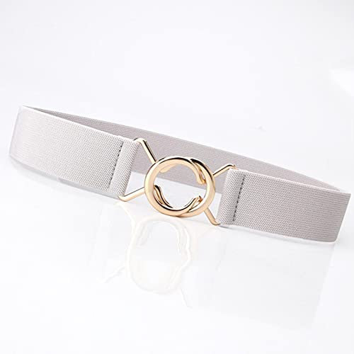 Einfache elastische Taille Kummerbunds Kleid Slim Taillengürtel für Frauen Metall Ring Schnalle Korsett Gürtel