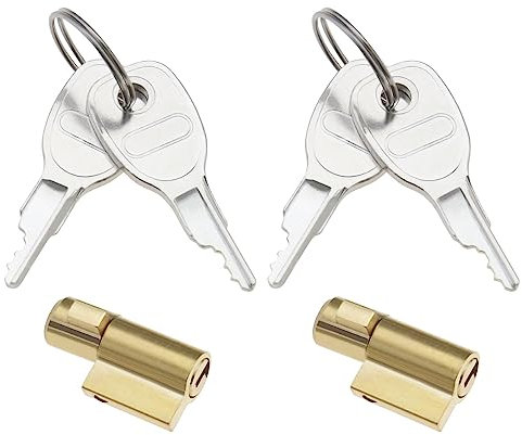 SG Store 2pcs Verrou d'attelage de Remorque avec 4pcs Clés Remplacement Compatible avec Erde Compatible avec Daxara Compatible avec Maypole Remorques Accessoires