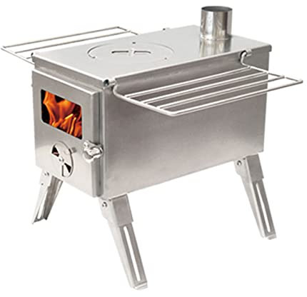 Estufa de leña para campamento, estufas de leña para carpas portátiles con tubos de chimenea, estufas de leña para calefacción doméstica, camping, pesca en hielo, comida al aire libre, senderismo