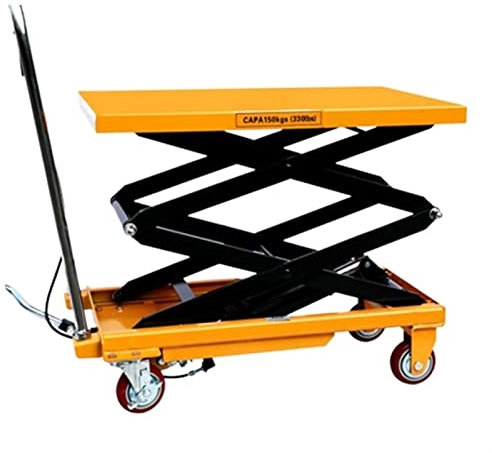 1 PC Manuale portatile idraulico piccolo tavolo da tavolo a sollevamento a forbice for garage domestico, fabbriche, supermercati SUNBING (Color : Z150-h1.26)