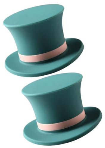 IMIKEYA 2pcs Silicone Wine Bottle Stopper Unique Hat Shape Wine Stoppers Reusable Corks for Bottles