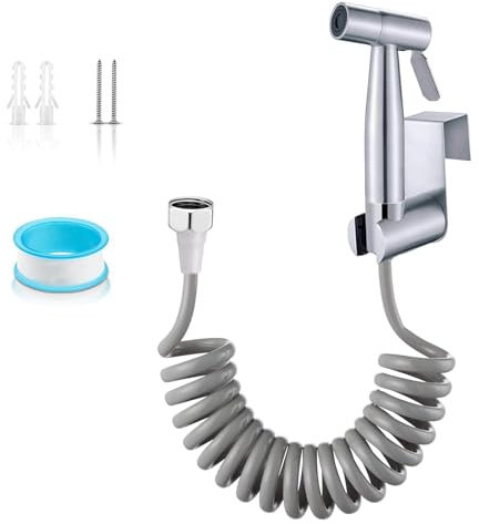 Lhdfyqt Hand Bidet Sprayer für WC, Hand Sprühgerät, Handbrause Sprühgerät, Handbrause, WC Dusche, Bidet-Toilettensprühgerät, für Dusche, Badezimmer Hygiene(Nur für kaltes Wasser)