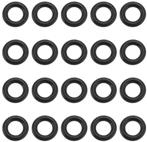 VGOL Lot de 20 joints toriques pour tuyau de nettoyeur haute pression compatibles avec Black and Decker - Diamètre intérieur : 5 mm - Diamètre extérieur : 8,8 mm - Épaisseur : 1,7 mm - Noir